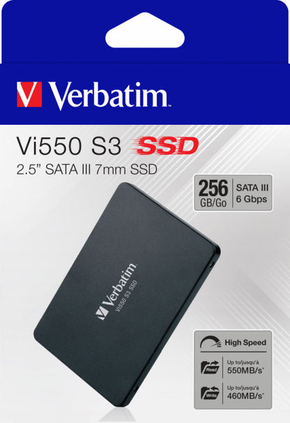 Disque SSD Verbatim VI550 S3, 256 Go, 2,5 pouces, SATA III 49351