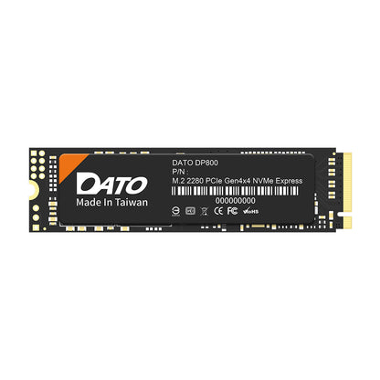 Solid State Drive (SSD) Dato DP800, NVME M.2 2280, PCIe, 512GB, Noir DP800SSD-512GB