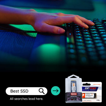 Solid State Drive (SSD) Dato DP800, NVME M.2 2280, PCIe, 512GB, Noir DP800SSD-512GB