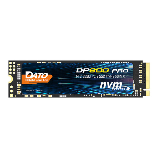 Solid State Drive (SSD) Dato DP800 Pro, NVME M.2 2280, PCIe, 4TB, Schwarz DP800PSSD-4TB