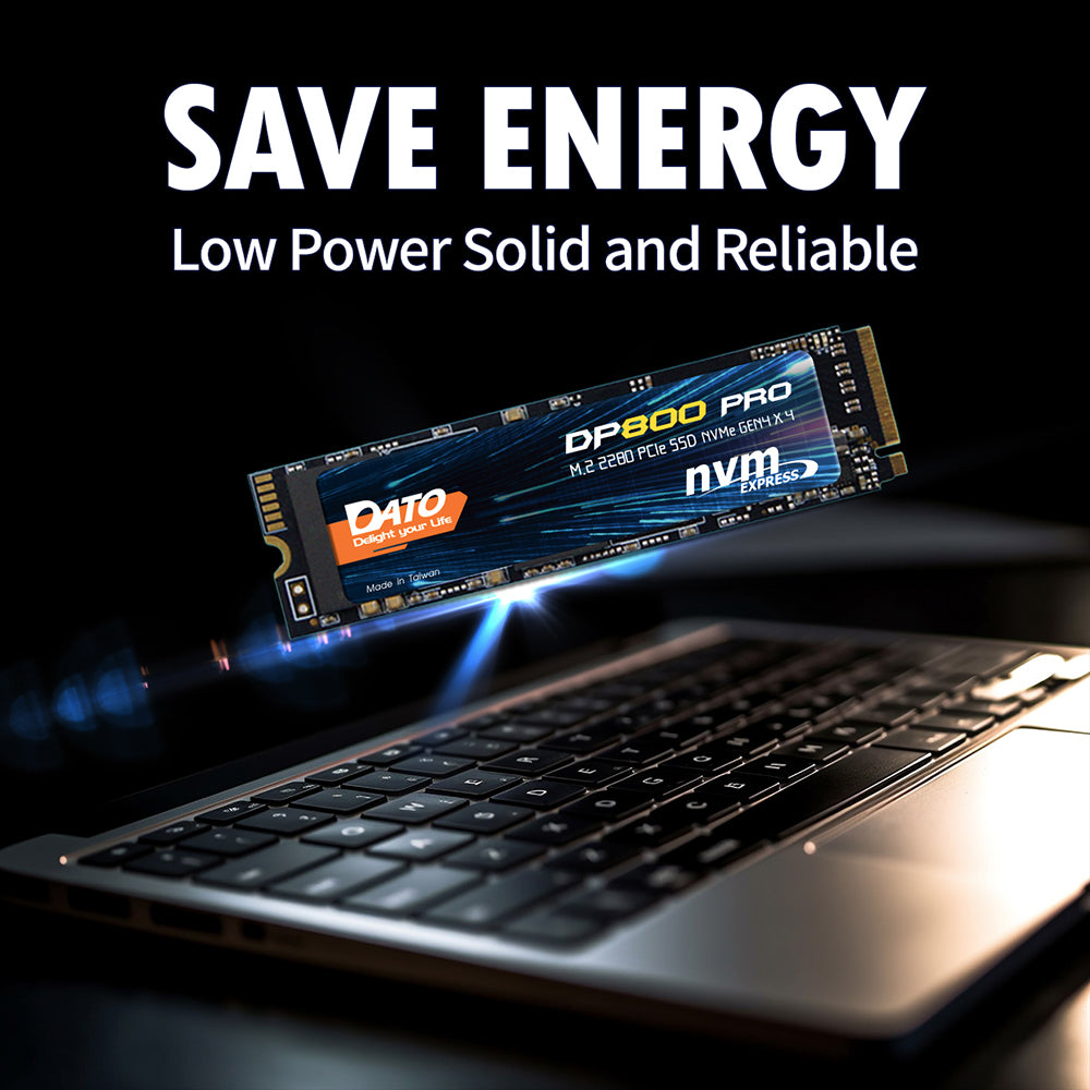 Solid State Drive (SSD) Dato DP800 Pro, NVME M.2 2280, PCIe, 4TB, Noir DP800PSSD-4TB