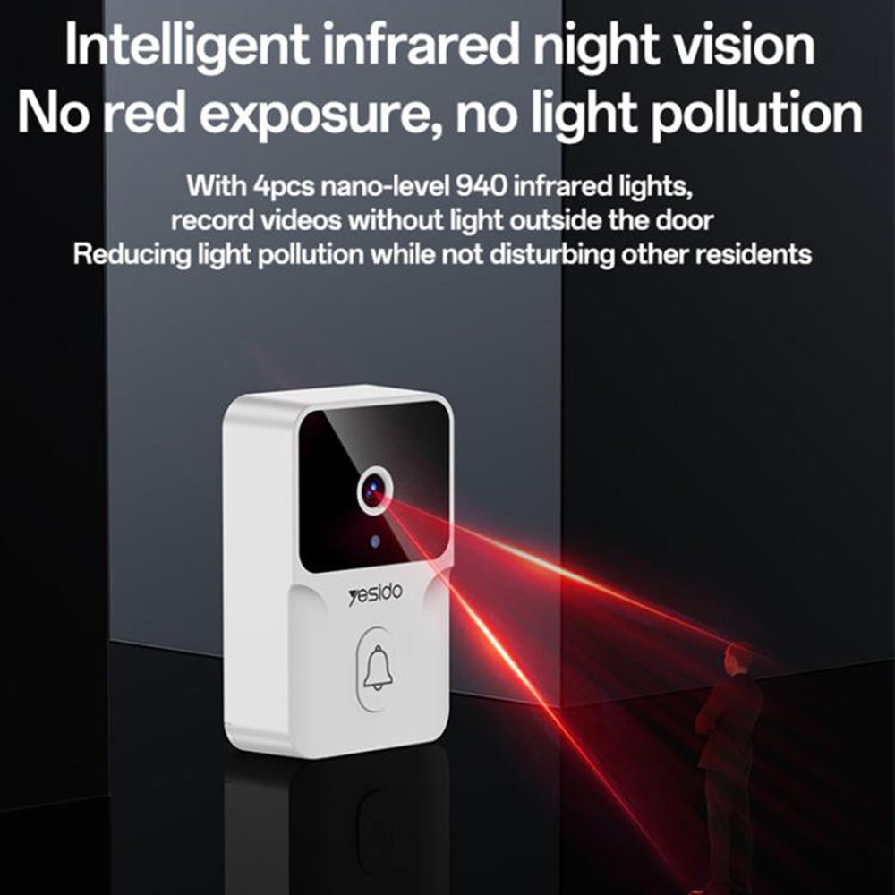 Sonnette Yesido KM27, Wi-Fi, 2K, Blanche