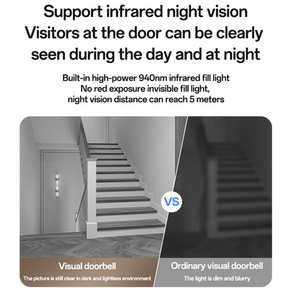 Sonnette Yesido KM27, Wi-Fi, 2K, Blanche