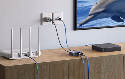 Splitter Réseau UGREEN NW301, RJ45 - 2 x RJ45, Gris