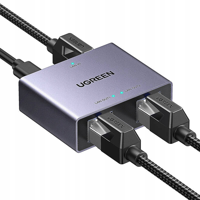 Splitter Réseau UGREEN NW301, RJ45 - 2 x RJ45, Gris