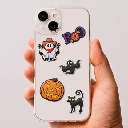 Autocollant 3D OEM Boo pour coque de téléphone / tablette, lot de 5 pièces, multicolore