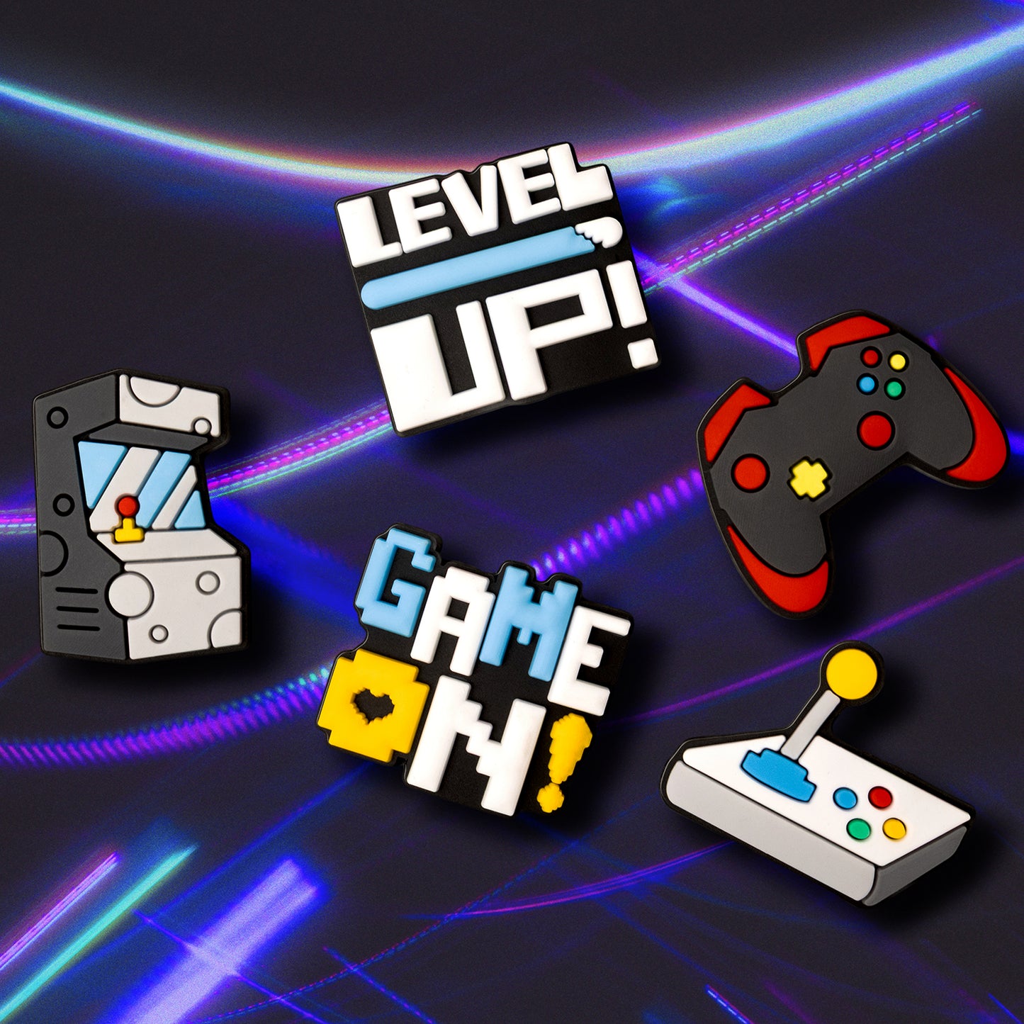 Sticker 3D OEM GameOn pour Coque de Téléphone / Tablette, Set de 5 pièces, Multicolore