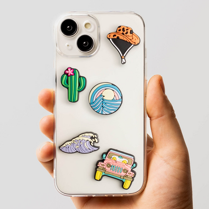 Sticker 3D OEM Summer pour Coque de Téléphone / Tablette, Set de 5 pièces, Multicolore