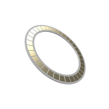 Metallischer Sticker, Weiß