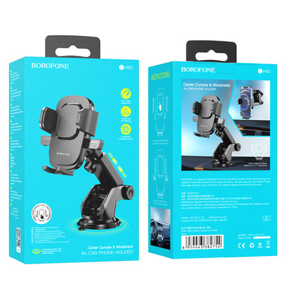 BH60 Dainty Car Holder, 4.5inch - 7inch, noir 