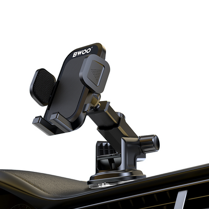 Support Auto BWOO BO-ZJ125, 4,7 pouces - 6,7 pouces, Noir