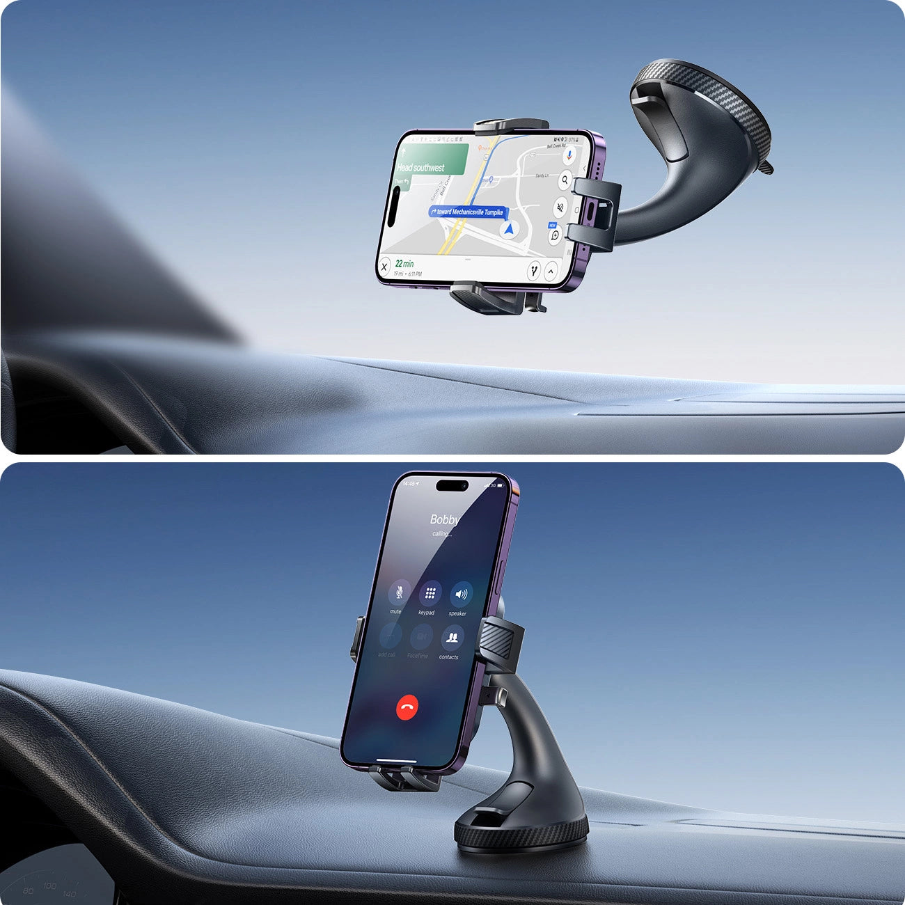 Support Auto Joyroom JR-OK6 Dash, 4.7 pouces - 6.8 pouces, Noir