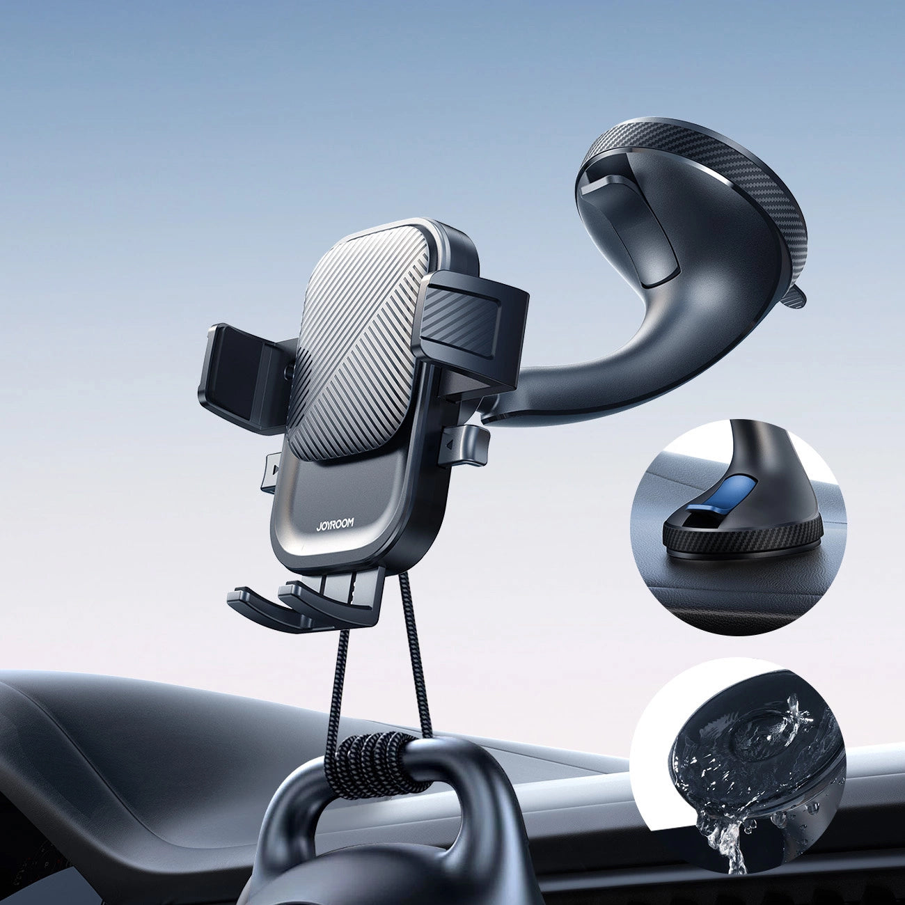Support Auto Joyroom JR-OK6 Dash, 4.7 pouces - 6.8 pouces, Noir