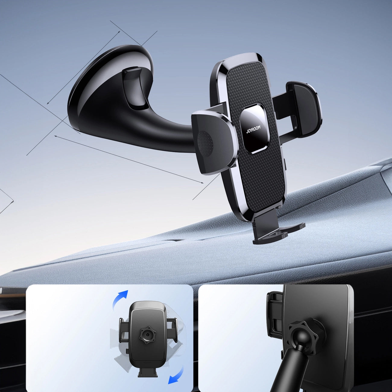 Autohalterung Joyroom JR-ZS259 2in1, 4.7inch - 6.7inch, Schwarz