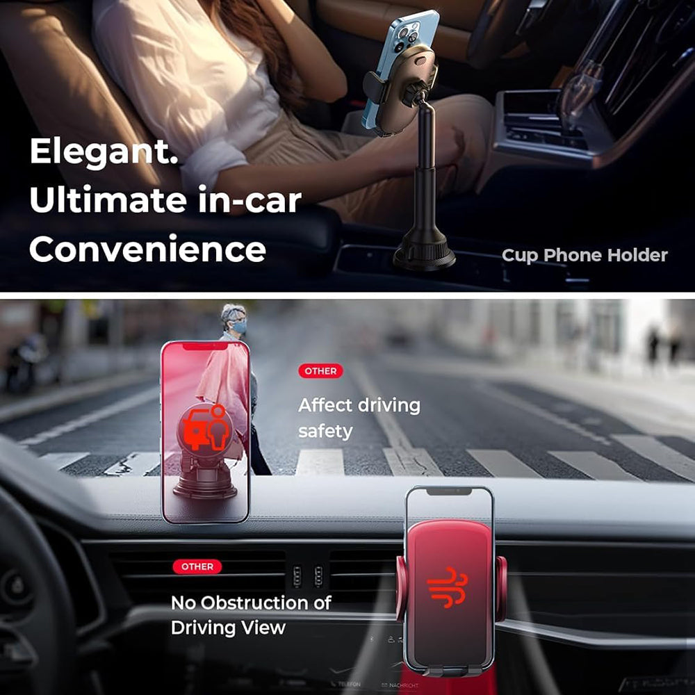 Support Auto Lisen, 4.7 pouces - 7.2 pouces, Noir YL0220100001