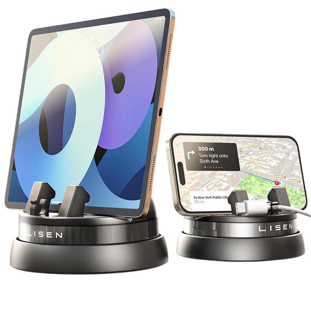 Autohalterung Lisen für Telefon / Tablet mit einer Dicke von 6mm - 13mm, Schwarz YL0224060015