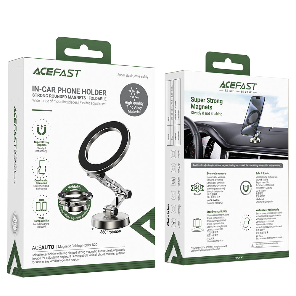 Magnetische Autohalterung Acefast D20, Universal, Silber
