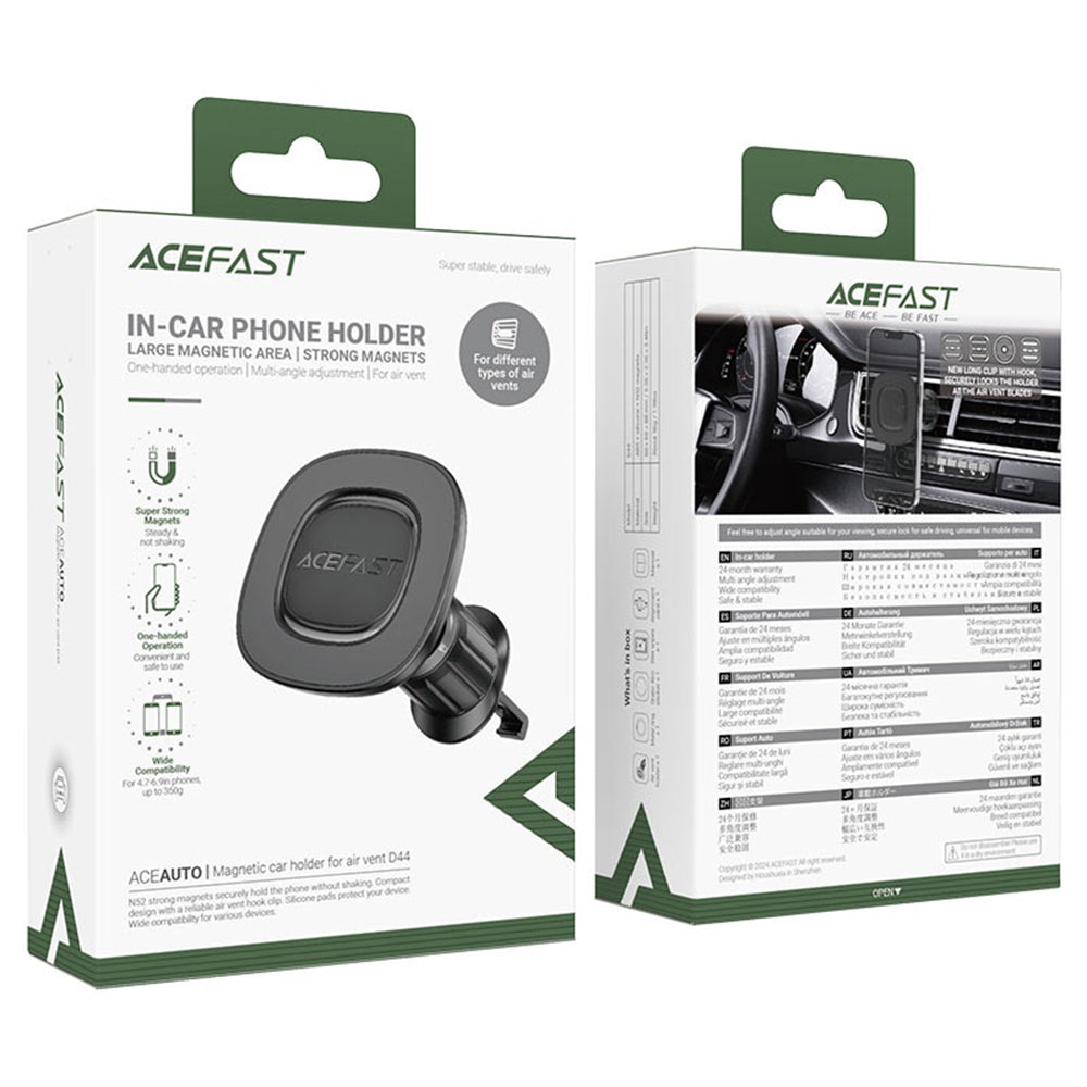 Support Auto Magnétique Acefast D44, Universel, Noir