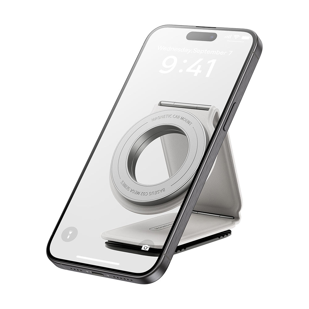 Support Auto Magnétique Baseus PrimeTrip C02, Universel, Blanc C40169002213-00