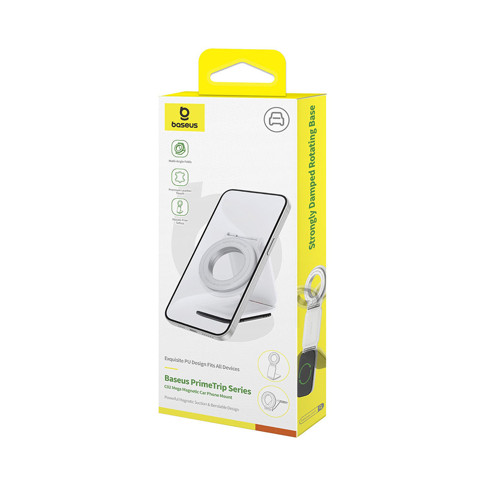 Support Auto Magnétique Baseus PrimeTrip C02, Universel, Blanc C40169002213-00