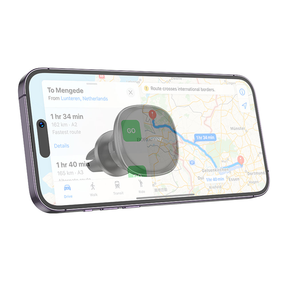 Support Auto Magnétique Borofone BH102 Cloud, 4.5 pouces - 7 pouces, Noir