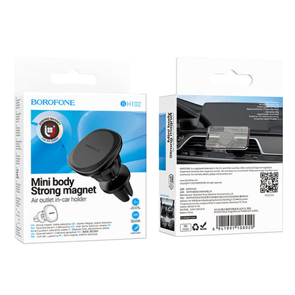 Support Auto Magnétique Borofone BH102 Cloud, 4.5 pouces - 7 pouces, Noir