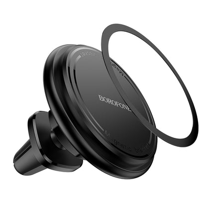 Support Auto Magnétique Borofone BH135 Parker, Universel, Noir