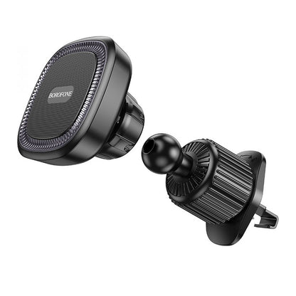 Support Auto Magnétique Borofone BH96 Ice, Universel, Noir Gris