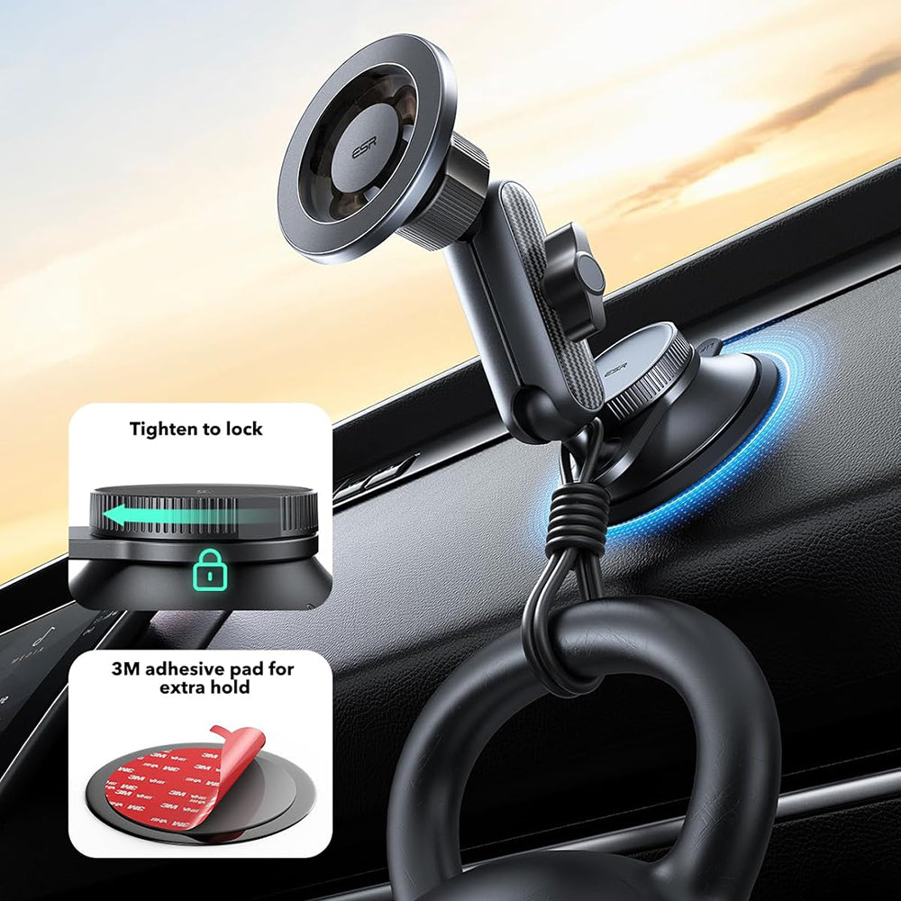 ESR OmniLock Dash Magnetic Car Holder, Universal, Black