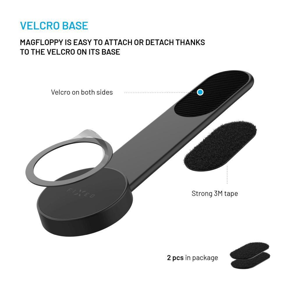 Support Auto Magnétique Fixed Mag Floppy, Universel, Noir