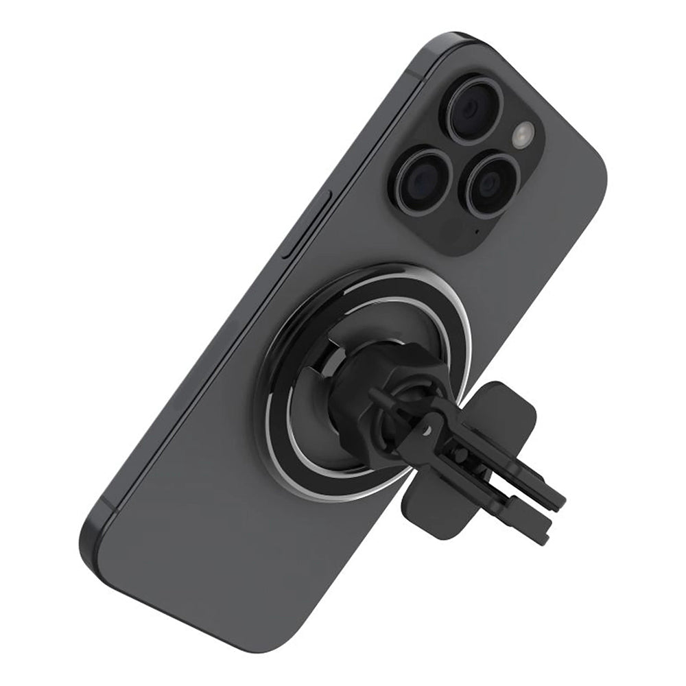 Support Auto Magnétique Fixe, Universel, Argenté