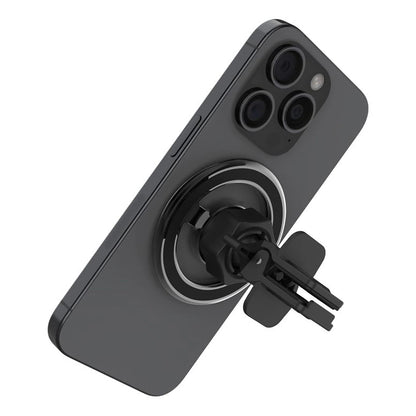 Support Auto Magnétique Fixe, Universel, Argenté