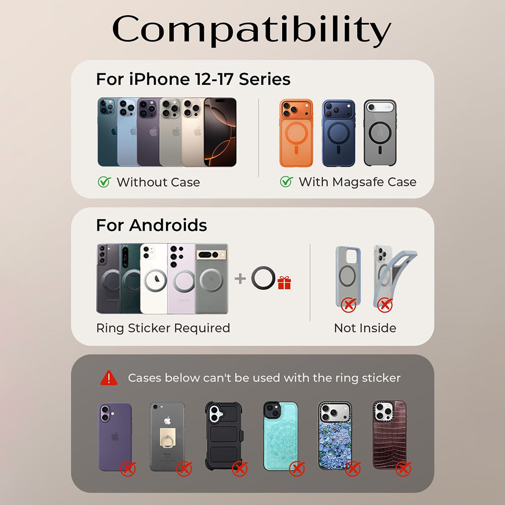 Magnetische Autohalterung Lisen A690, Universal, Grau