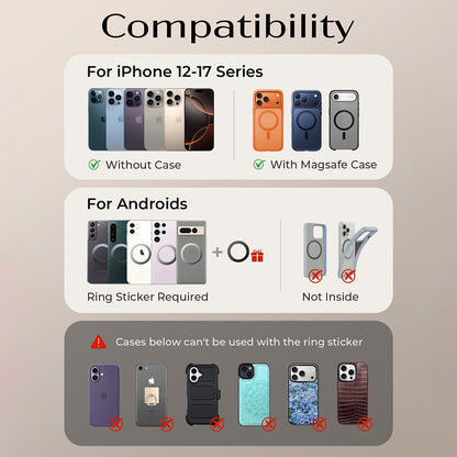 Magnetische Autohalterung Lisen A690, Universal, Grau