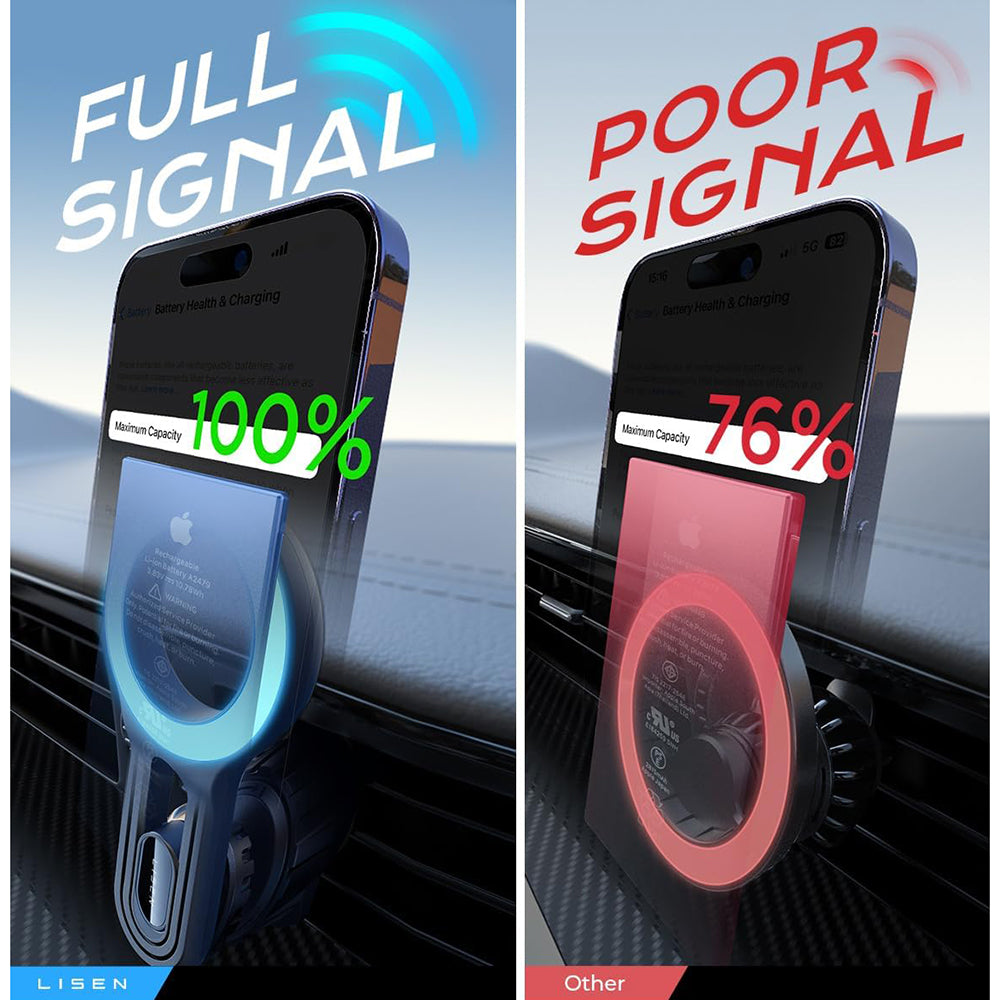 Support Auto Magnétique Lisen, Universel, Noir YL0222100001