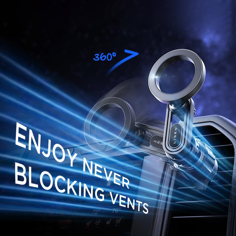 Support Auto Magnétique Lisen, Universel, Noir YL0222100001