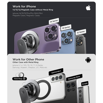 Support Auto Magnétique Lisen, Universel, Noir YL0223050002