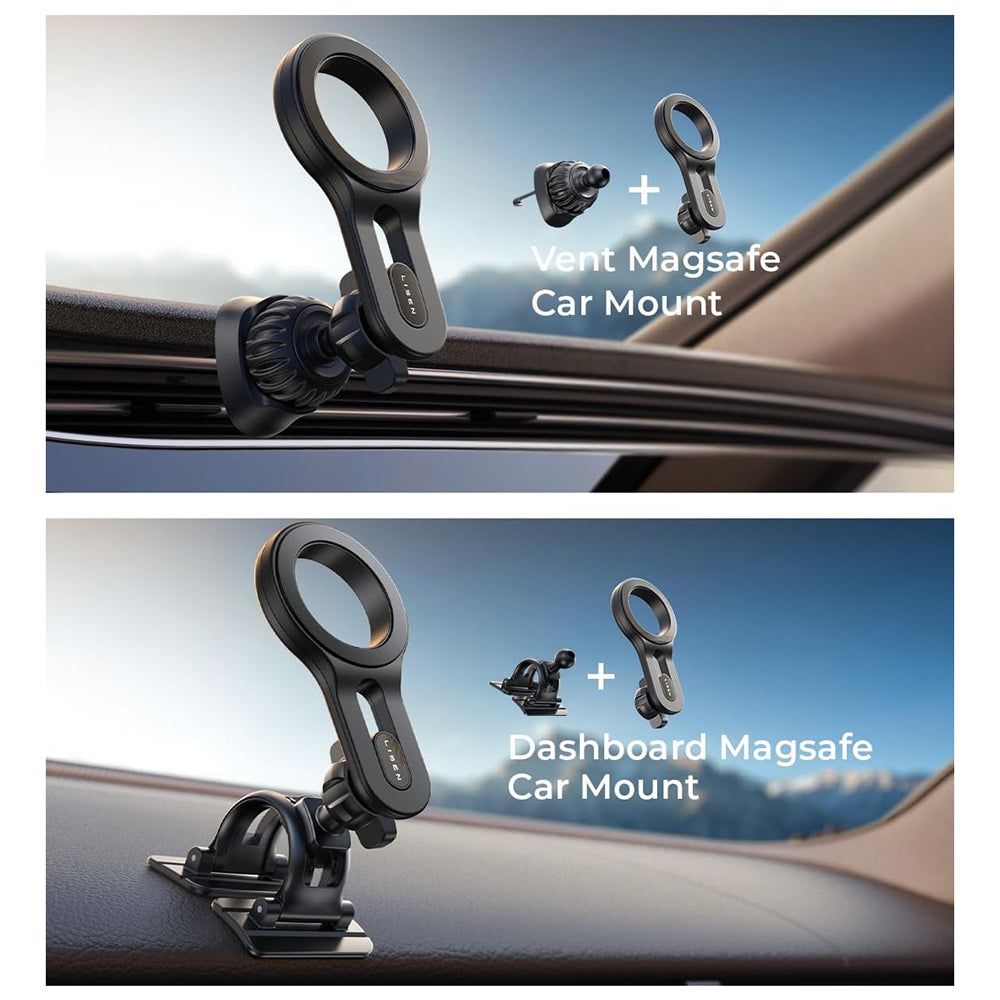 Lisen Magnetic Car Holder, Universal, Black YL0224050011