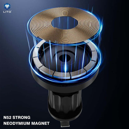 Magnetische Autohalterung Lito LT-W05, Universal, Schwarz