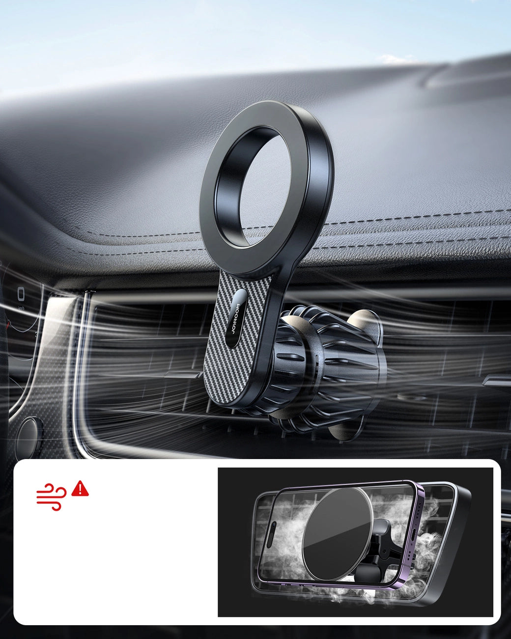 Magnetische Autohalterung Joyroom JR-ZS355 Air Vent, Universal, Schwarz
