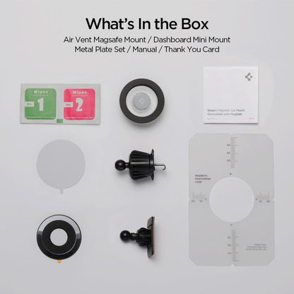 Magnetische Autohalterung Spigen MFT13, Universal, Silber