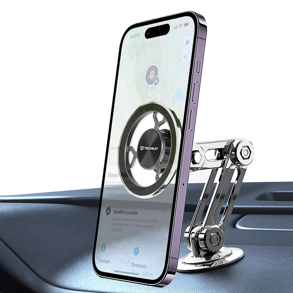 Magnetische Autohalterung Techsuit S14, Universal, Grau