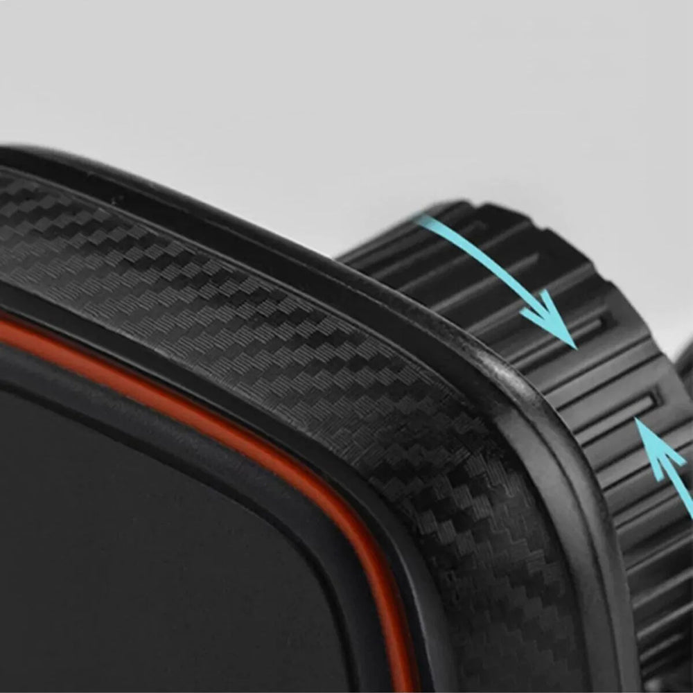 Magnetische Autohalterung Techsuit S4, Universal, Schwarz Rot