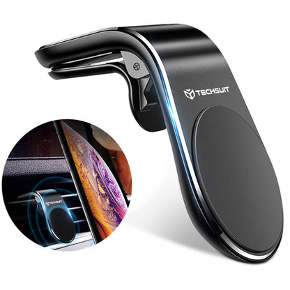 Support Auto Magnétique Techsuit S7, Universel, Argenté