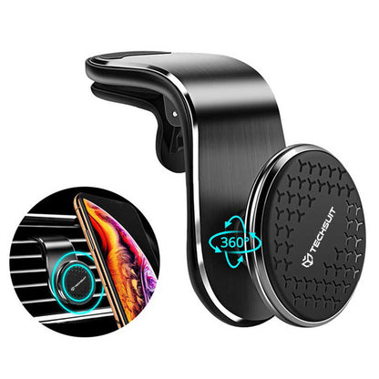 Support Auto Magnétique Techsuit S8, Universel, Argenté