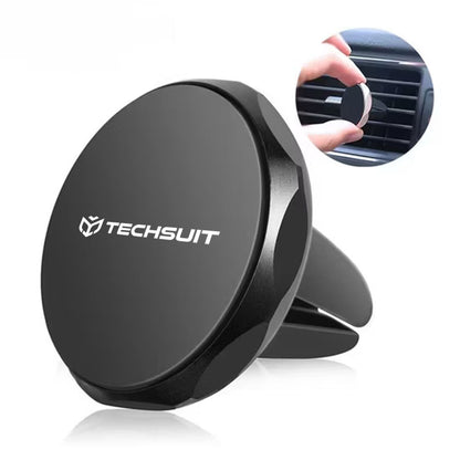 Support Auto Magnétique Techsuit S9, Universel, Argenté