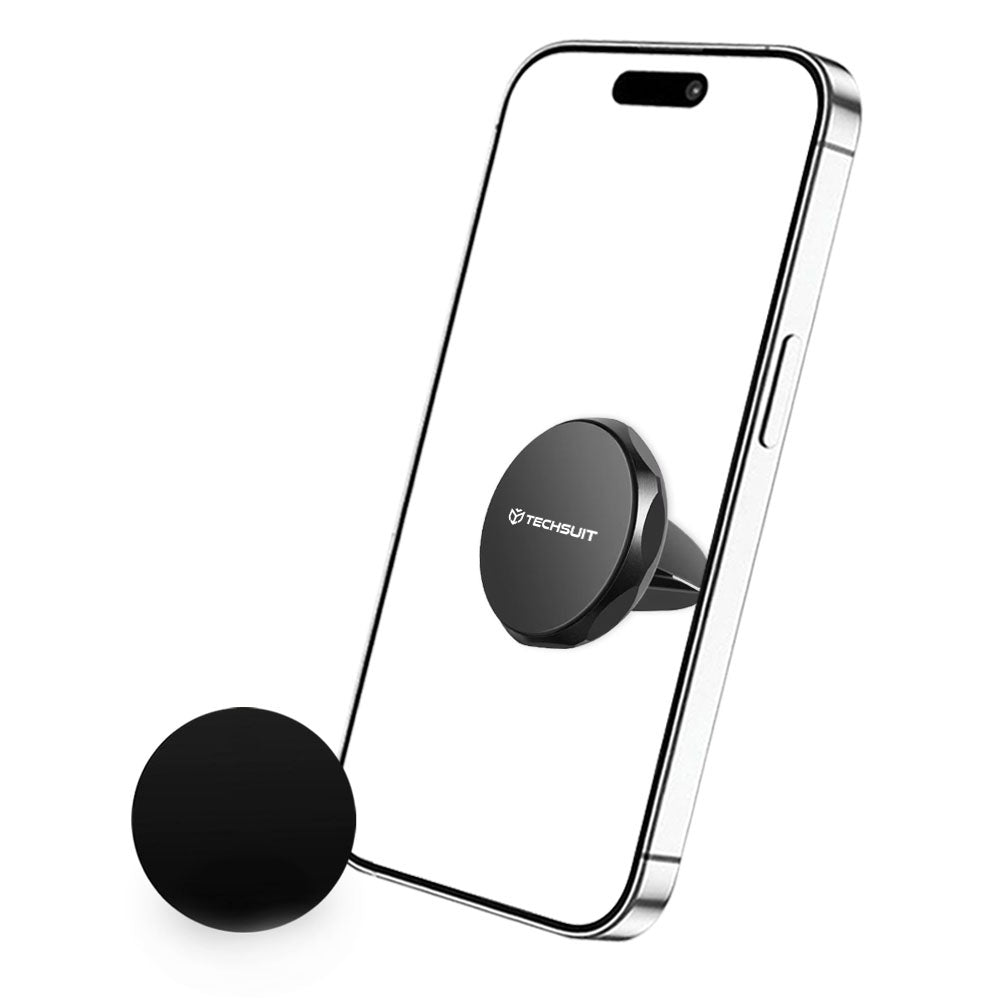 Support Auto Magnétique Techsuit S9, Universel, Argenté