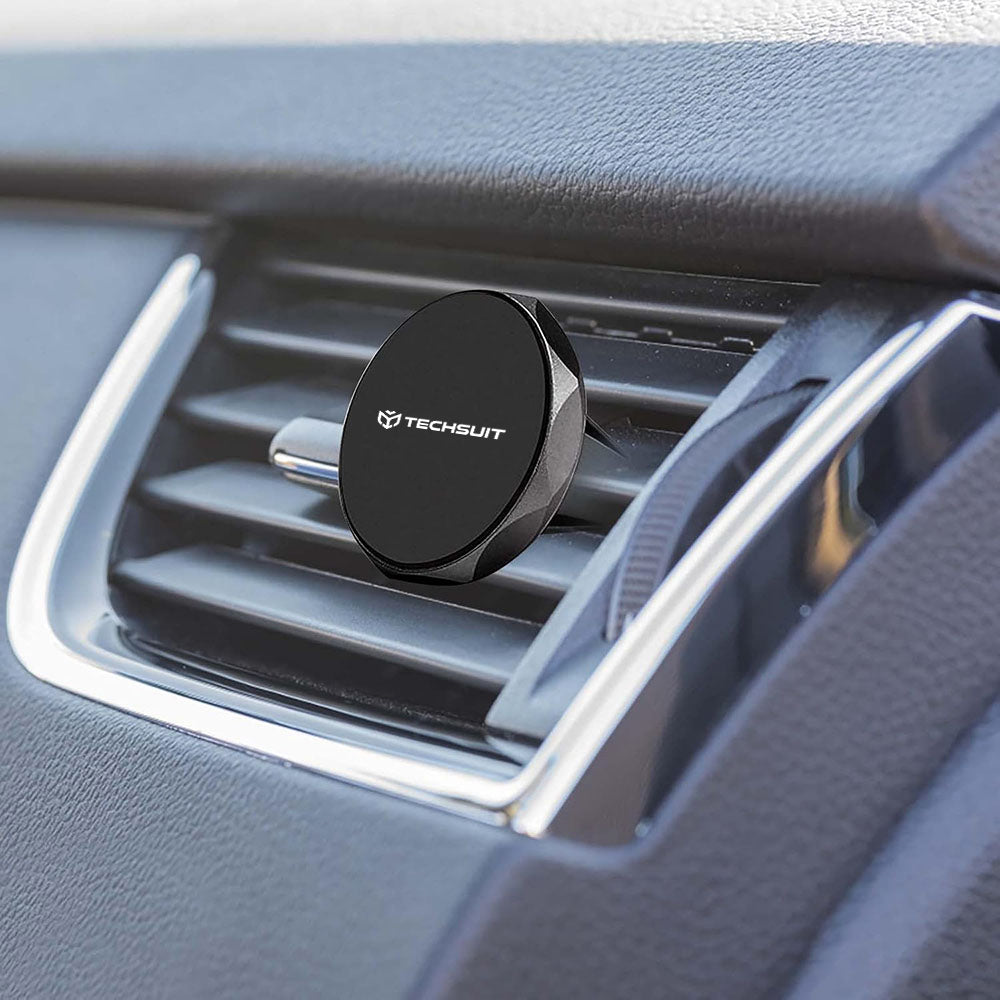 Support Auto Magnétique Techsuit S9, Universel, Argenté