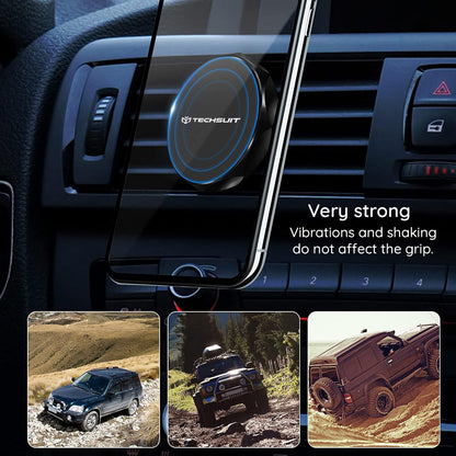 Support Auto Magnétique Techsuit S9, Universel, Argenté