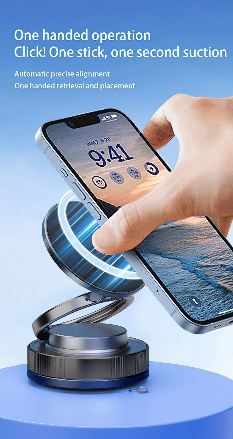 Magnetic Car Holder XO Design C177, Universal, Black